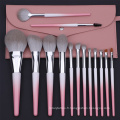 Jeu de pinceaux de maquillage rose de luxe de luxe de qualité supérieure